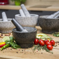 ChefSofi Black Polished Mortar & Pestle Set - ChefSofi