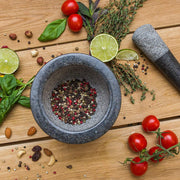 ChefSofi Black Polished Mortar & Pestle Set - ChefSofi