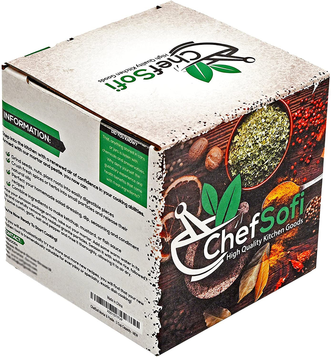 ChefSofi Mortar & Pestle Set