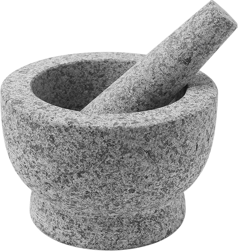 Granite Mortar and Pestle Set Solid Stone Grinder Bowl 4.7 For Guacamole  Herbs - Mortar & Pestles, Facebook Marketplace